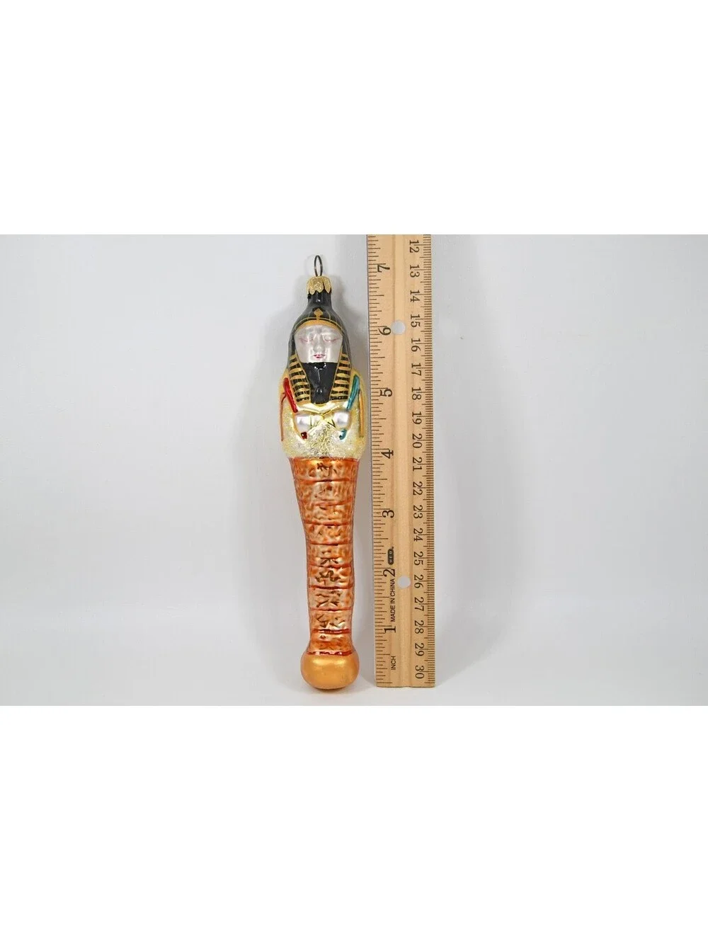 Christopher Radko All Wrapped Up Egyptian Mummy Sarcophagus Halloween Ornament